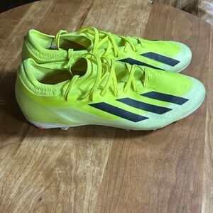 Adidas Kids Neon Yellow Soccer Sneakers